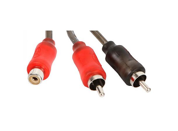 Stinger - SI12YM signalsplitter Y-ledd, 1 hunn / 2 hann RCA 